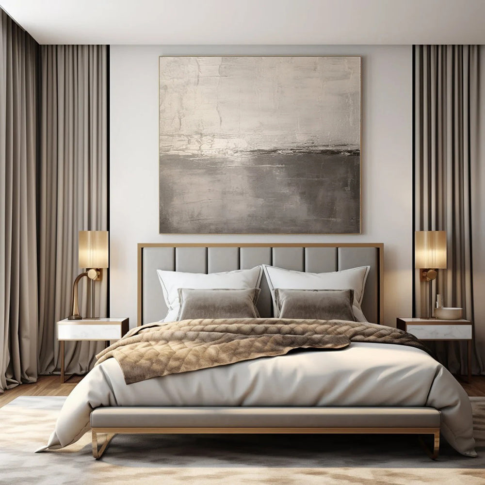 Hand-Painted Bespoke Abstract Canvas for Bedroom and Living Room