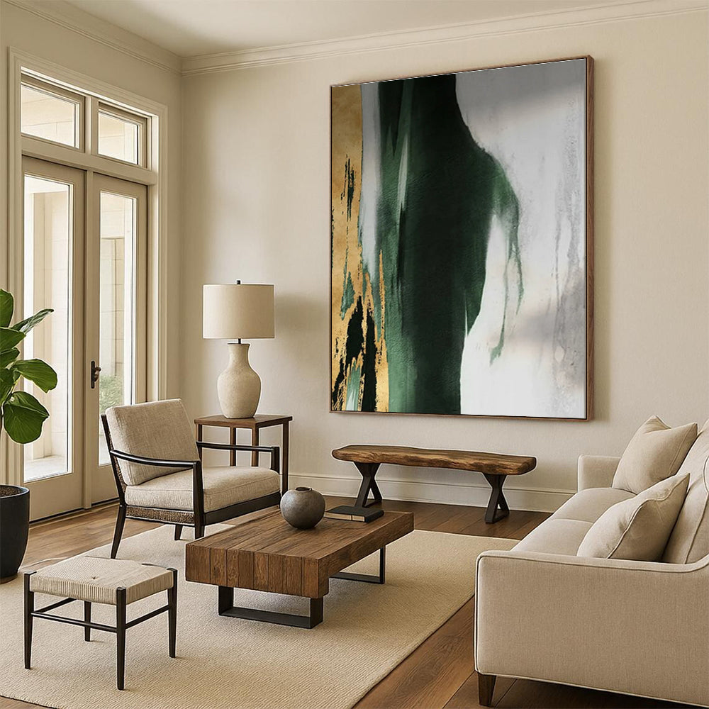 Vast Custom-Made Hand-Painted Abstract Art for Open Concept Areas LargeART0640