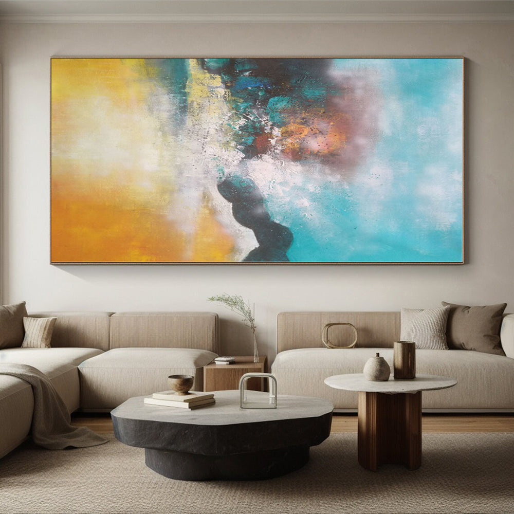 Gigantic Custom Abstract Wall Art for Home Theater Screen Surround Wall