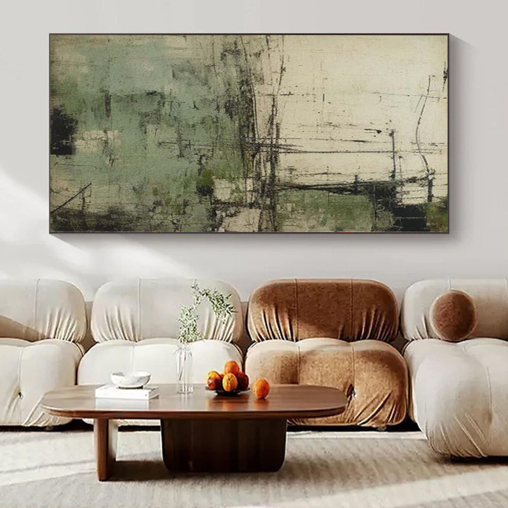Monumental Abstract Painting for Wine Cellar Interiors - Commissioned Oil on Linen