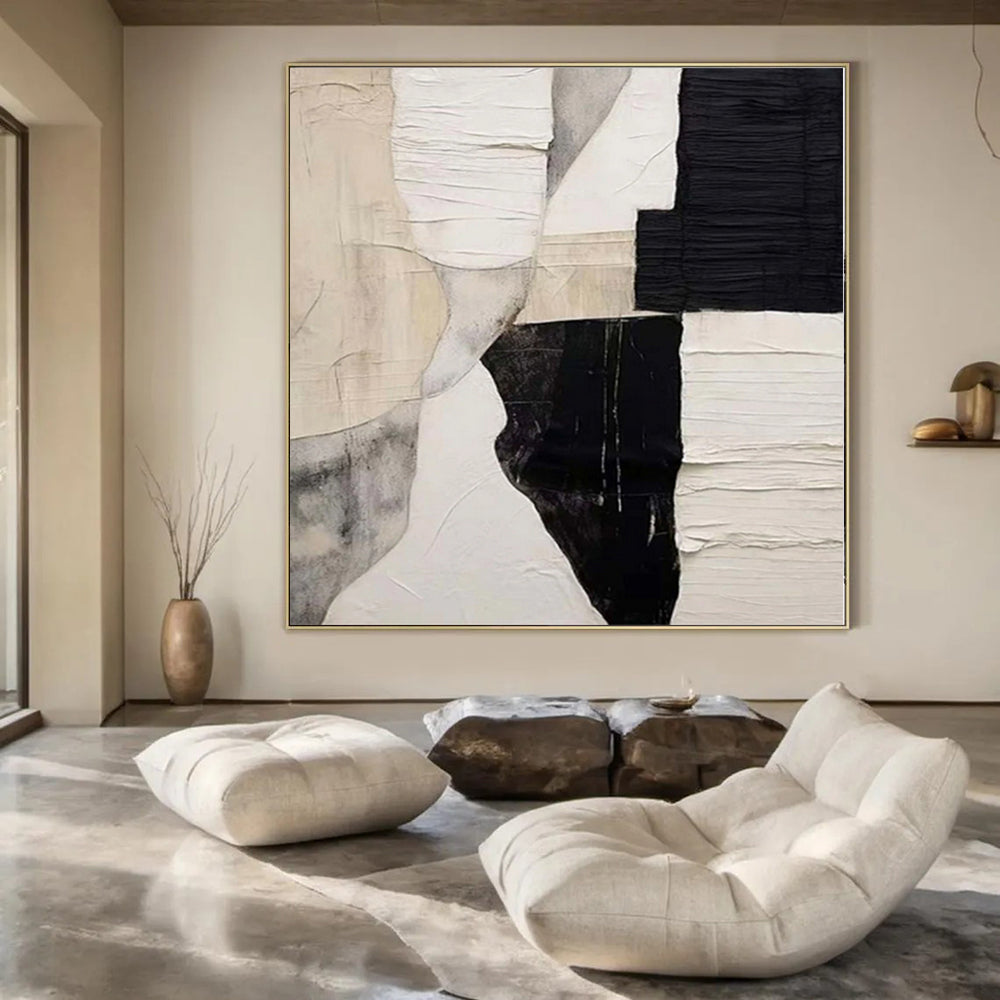 Grand Abstract Wall Decor for Bathroom Vanity Areas - Made to Order Mixed Media