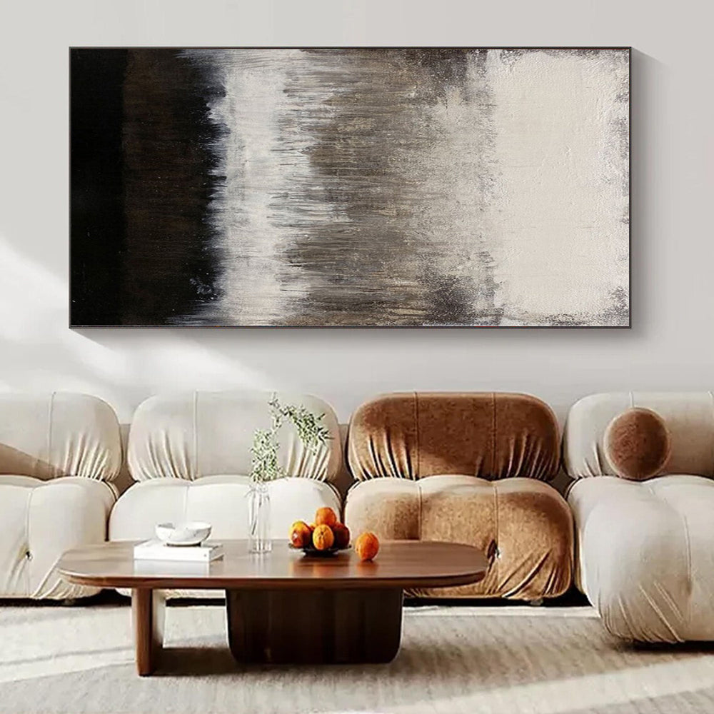 Epic-Scale Hand-Painted Abstract Canvas for Living Room Feature Walls