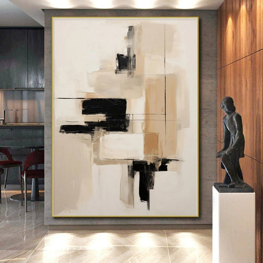 Staggering Custom Hand-Painted Abstract Painting for Home Bar Social Wall