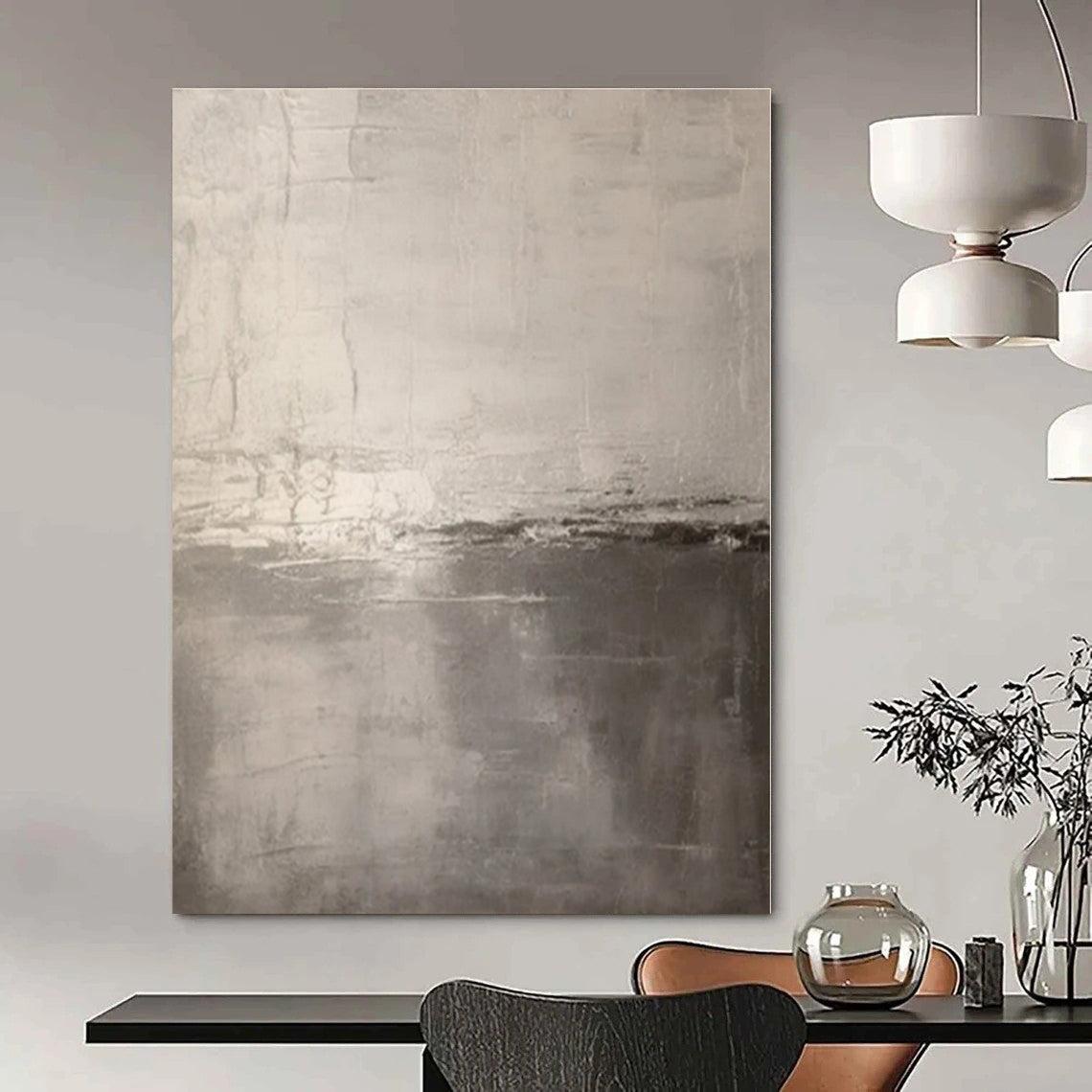 Hand-Painted Bespoke Abstract Canvas for Bedroom and Living Room