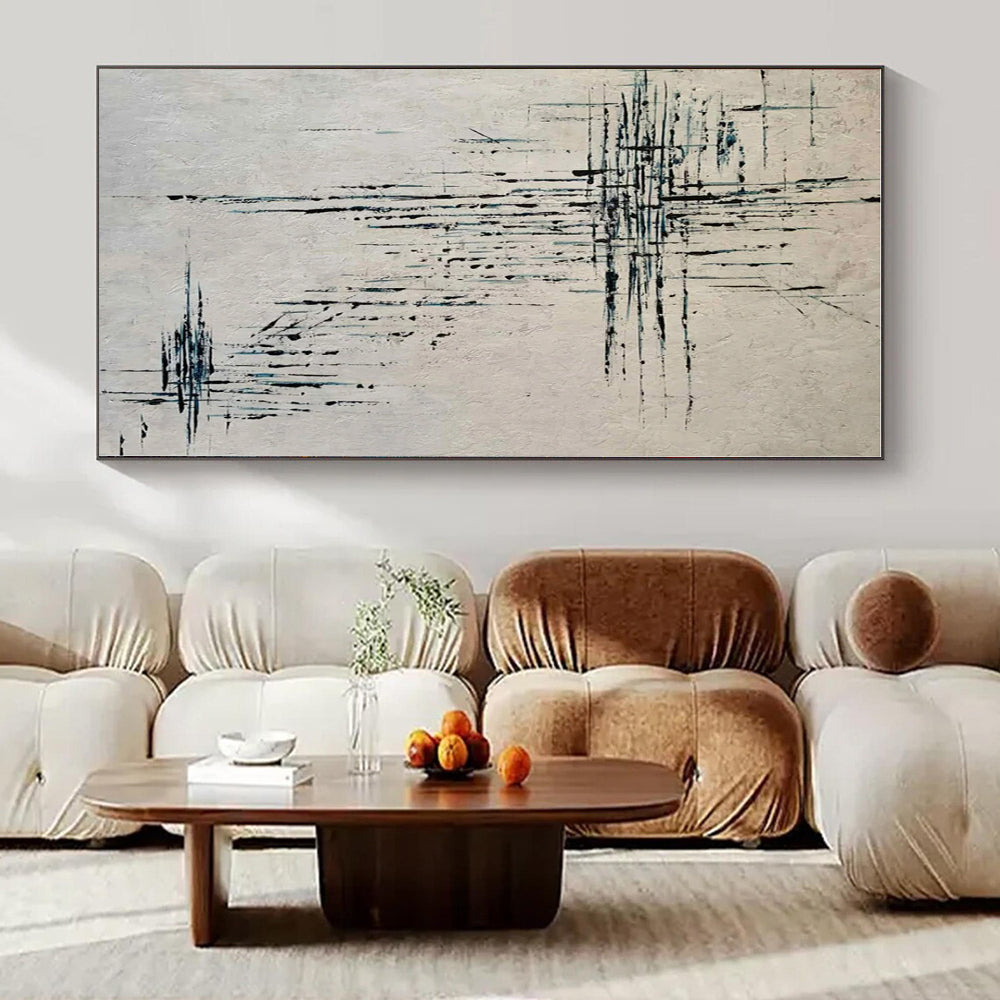 Hand-Painted Personalized Abstract Mural for Office Shipping and Receiving Areas