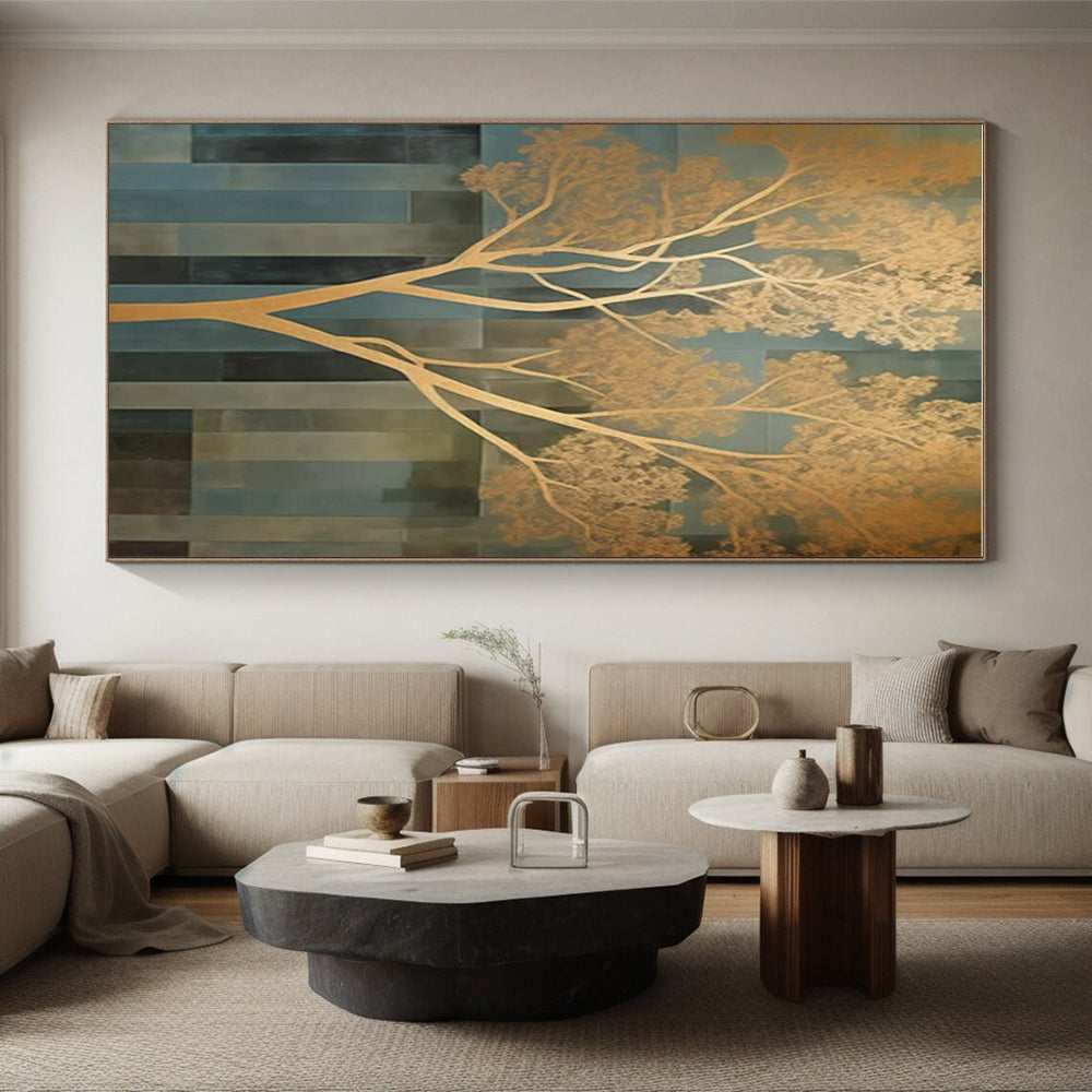 Huge Contemporary Abstract Painting for Home Gym Motivational Decor