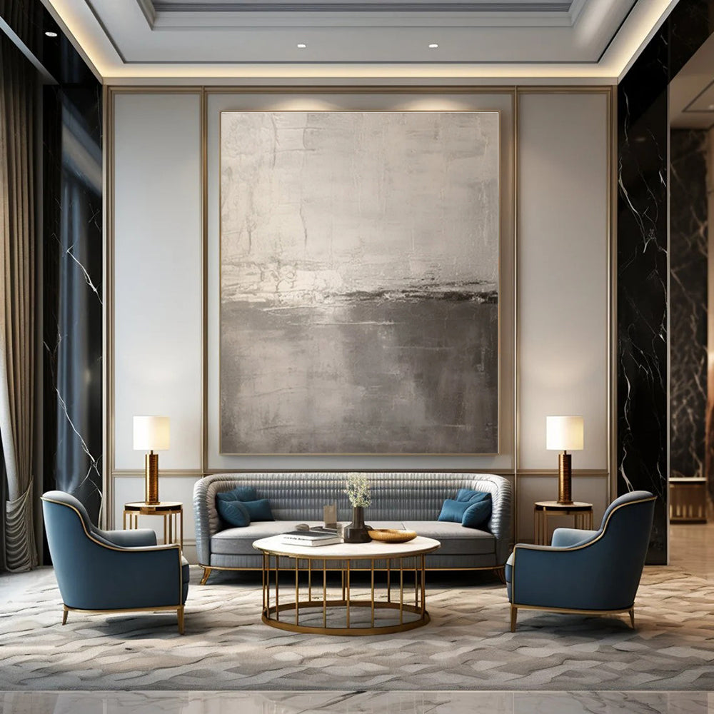 Hand-Painted Bespoke Abstract Canvas for Bedroom and Living Room
