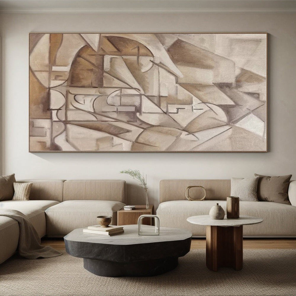 Super-Sized Custom Abstract Painting for Sunroom Skylight Ceiling Panels