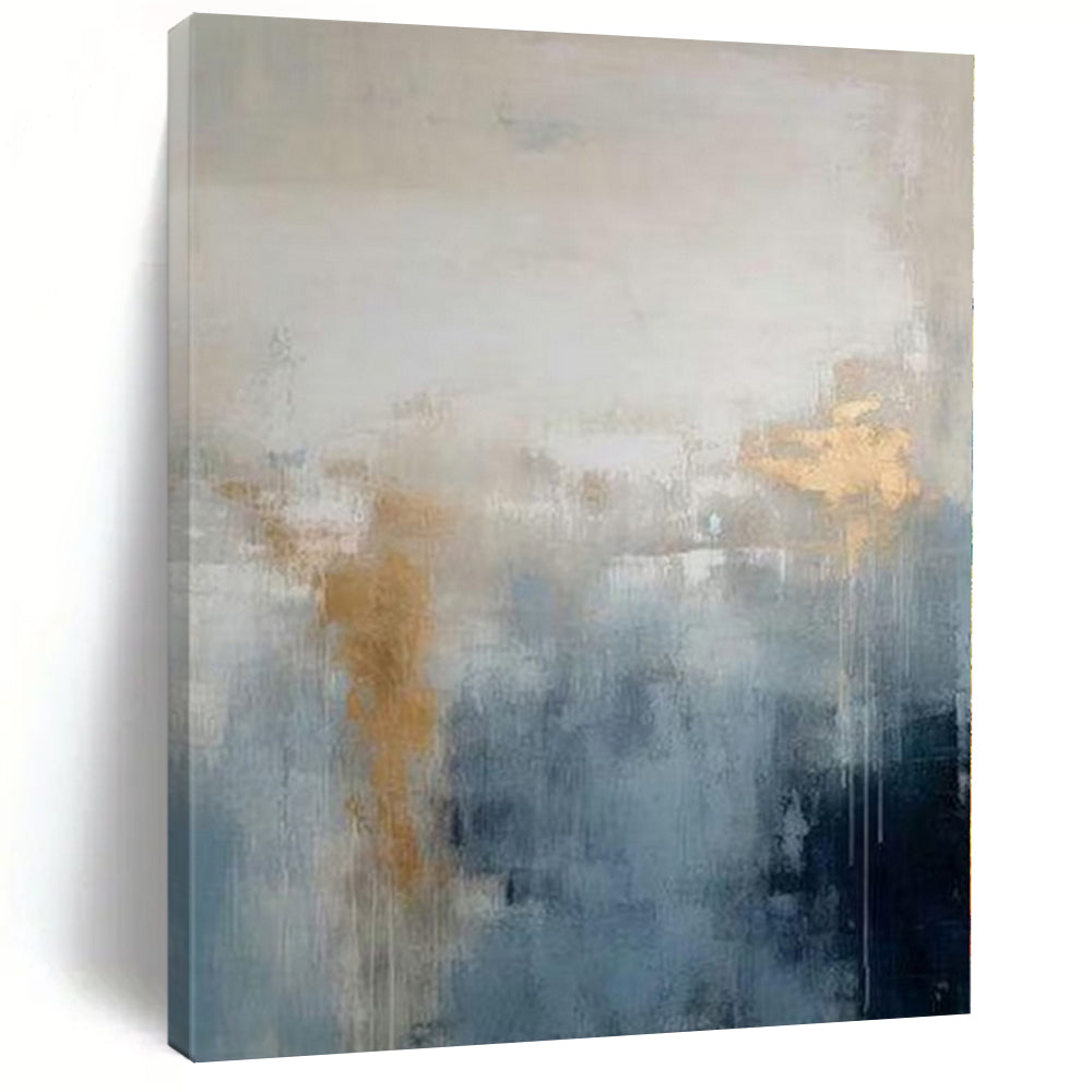 Monumental Custom Abstract Painting for Sunroom Skylight Walls