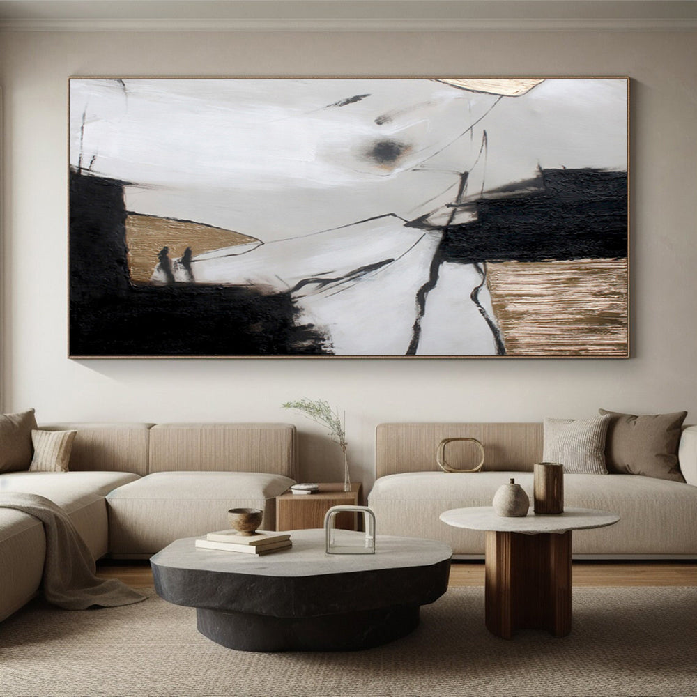 Giant Made-to-Order Abstract Canvas for Walk-in Closet Feature Walls