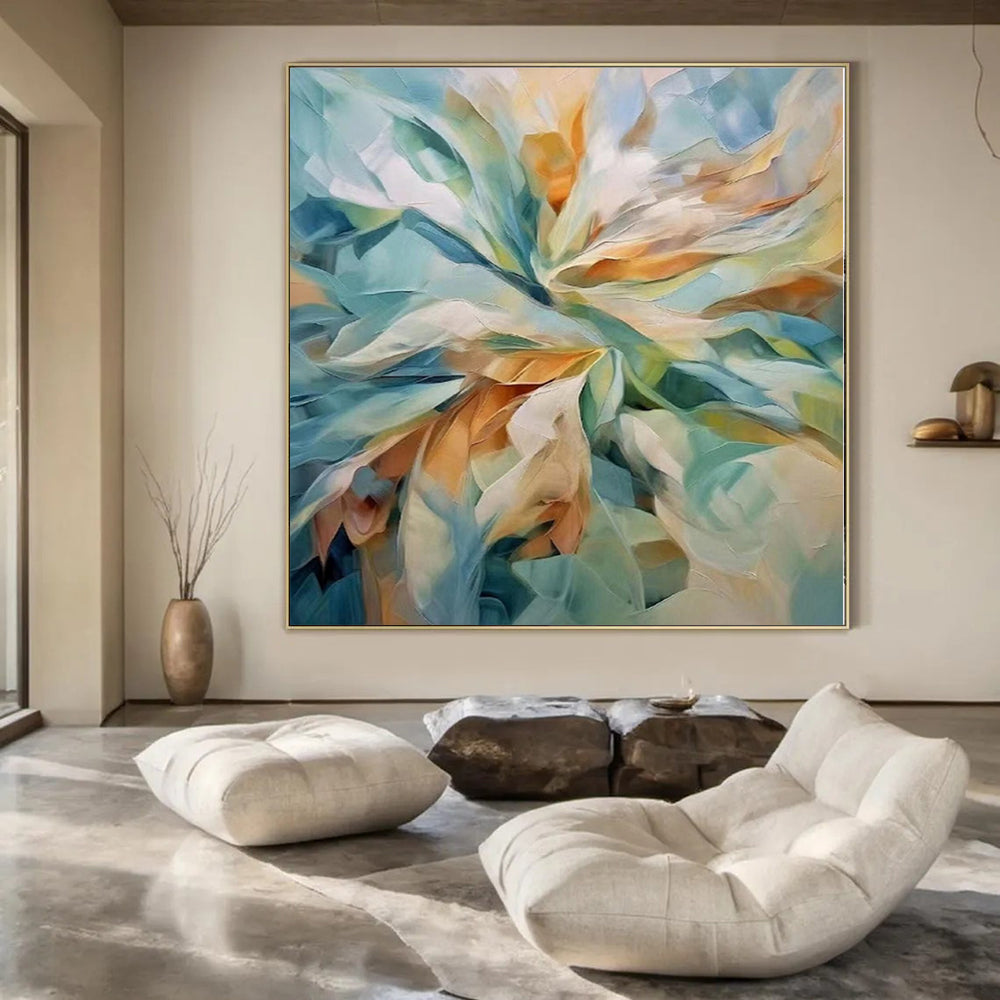 Giant Abstract Wall Art for Attic Studio Spaces - Made to Order Oil on Linen