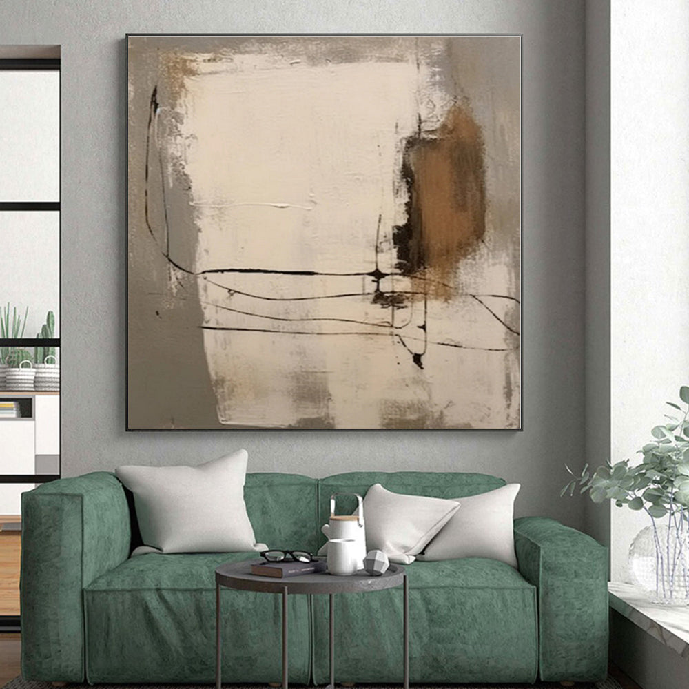 Colossal Tailored Hand-Painted Abstract Wall Art for Home Craft Room Creation Wall