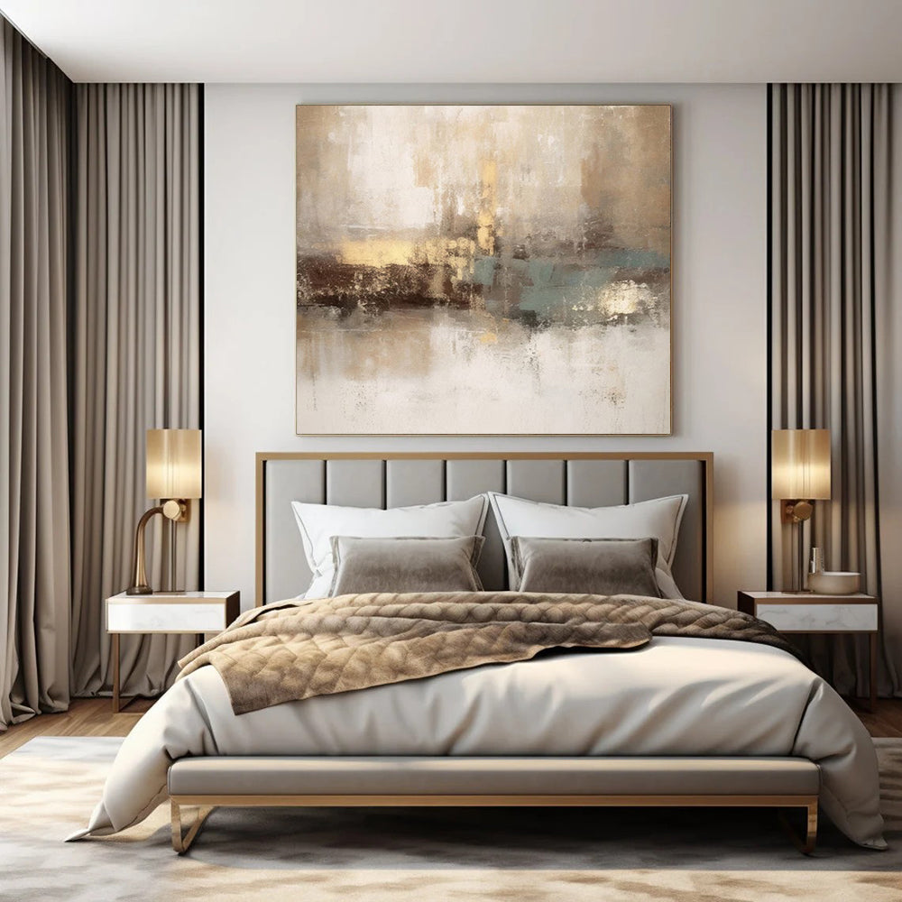 Extra-Vast Hand-Painted Modern Abstract Artwork for Villa Wine Cellars