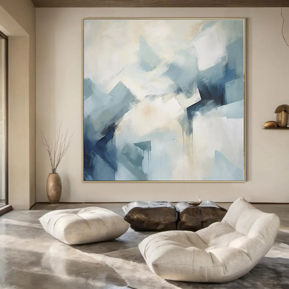 Custom Hand-Painted Abstract Painting for Bedroom and Entryway