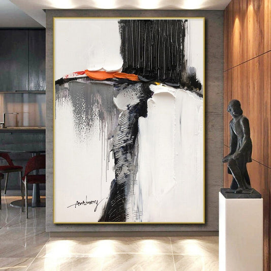 Oversized Modern Abstract Wall Art for Kitchen Island Focal Point