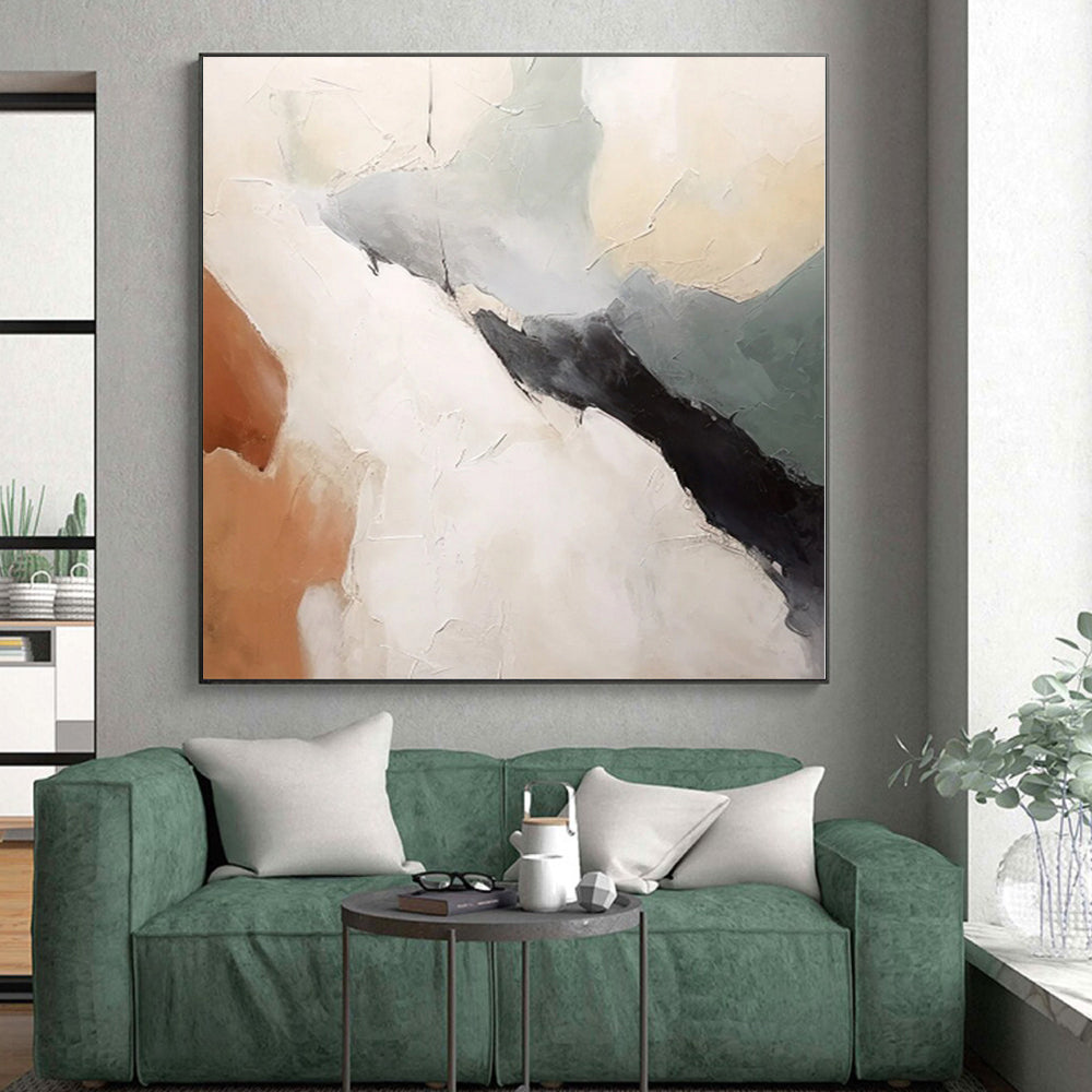 Oversized Custom Abstract Wall Art for Laundry Room Sink and Cabinet Areas