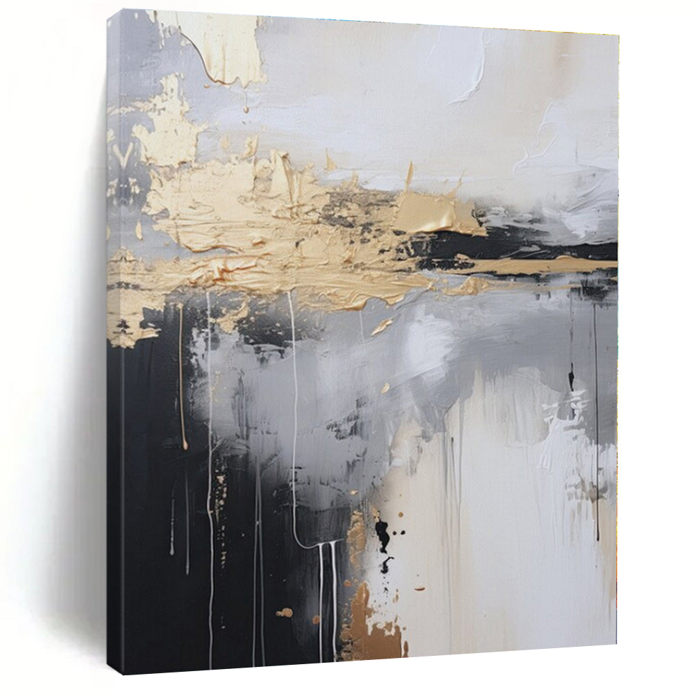 Hand-Painted Bespoke Abstract Canvas for Living Room & Hotel Banquet Halls