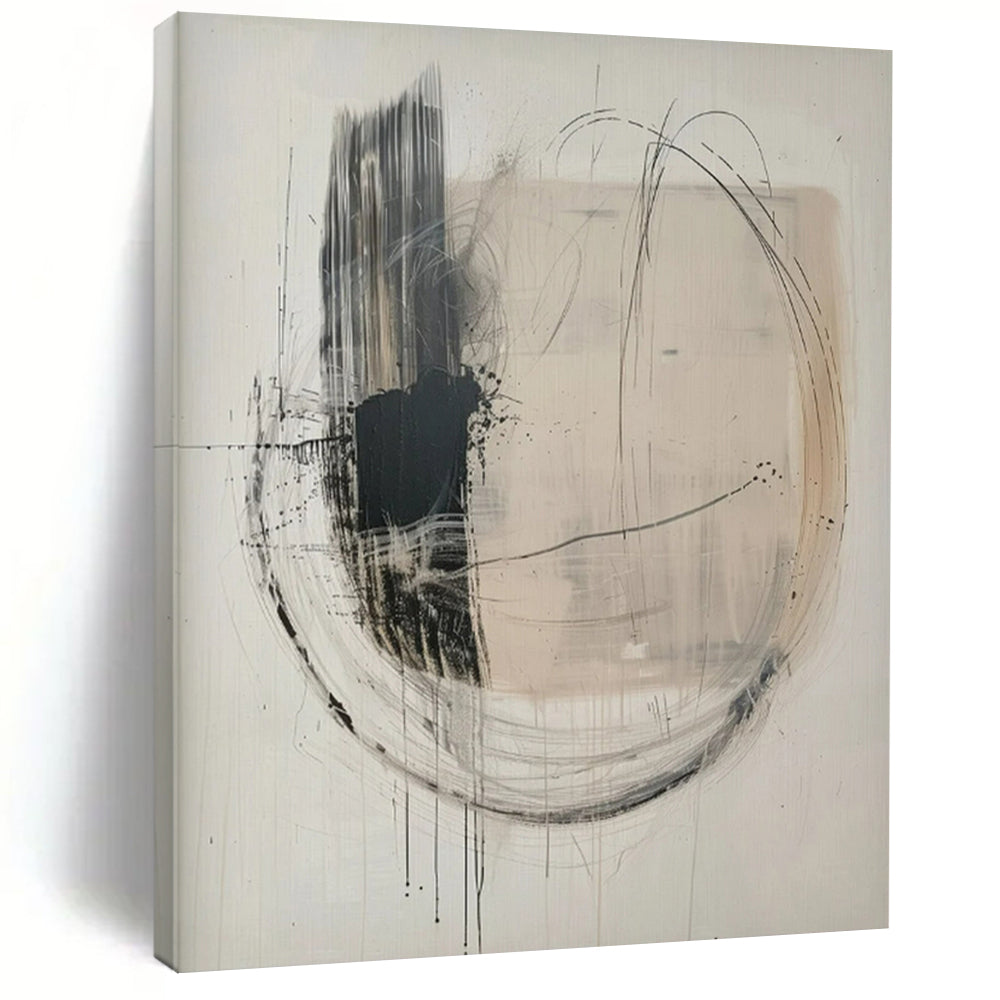 Oversized Hand-Painted Contemporary Abstract Artwork for Art Gallery Feature Walls