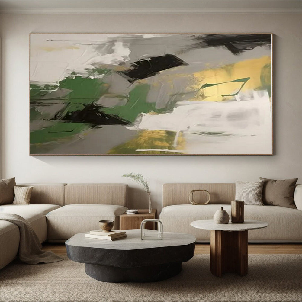 Extra-Huge Contemporary Abstract Canvas for Home Office Professional Decor