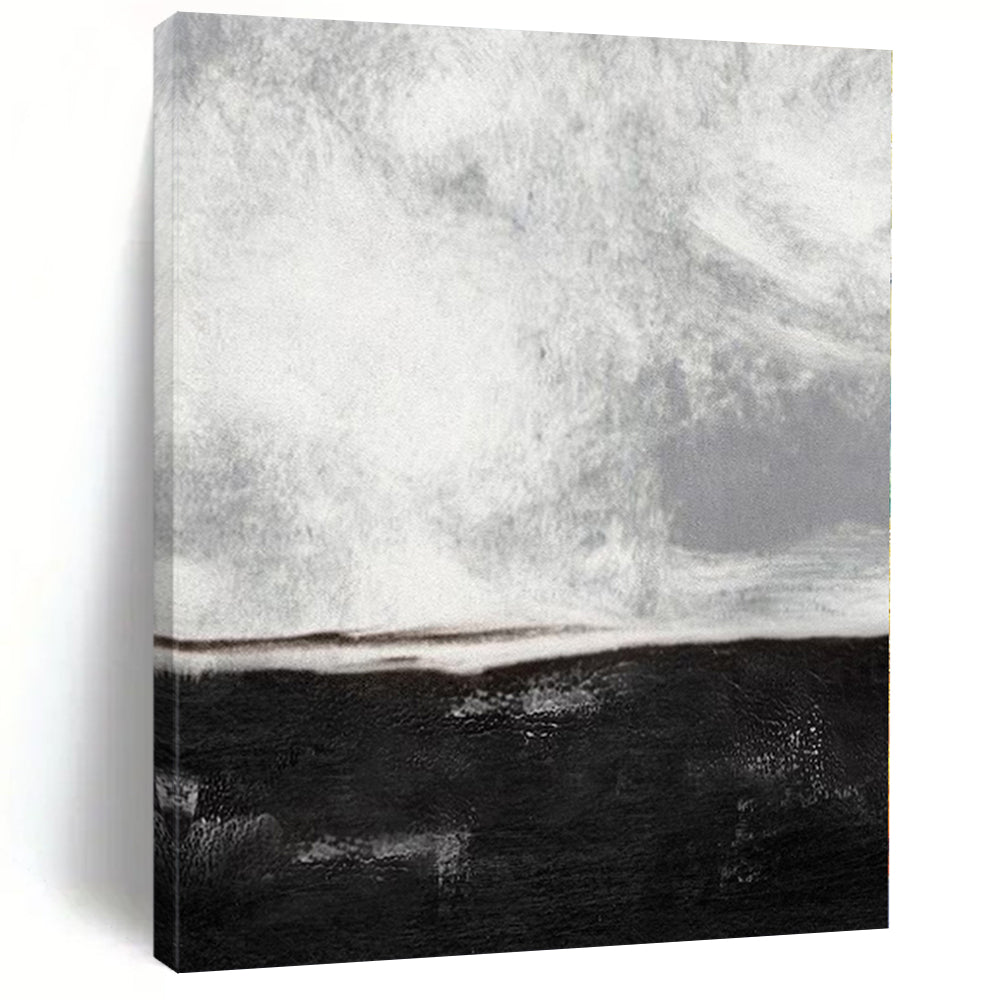 Dreamy Hand-Painted Abstract Wall Decor for Living Room Picture Windows