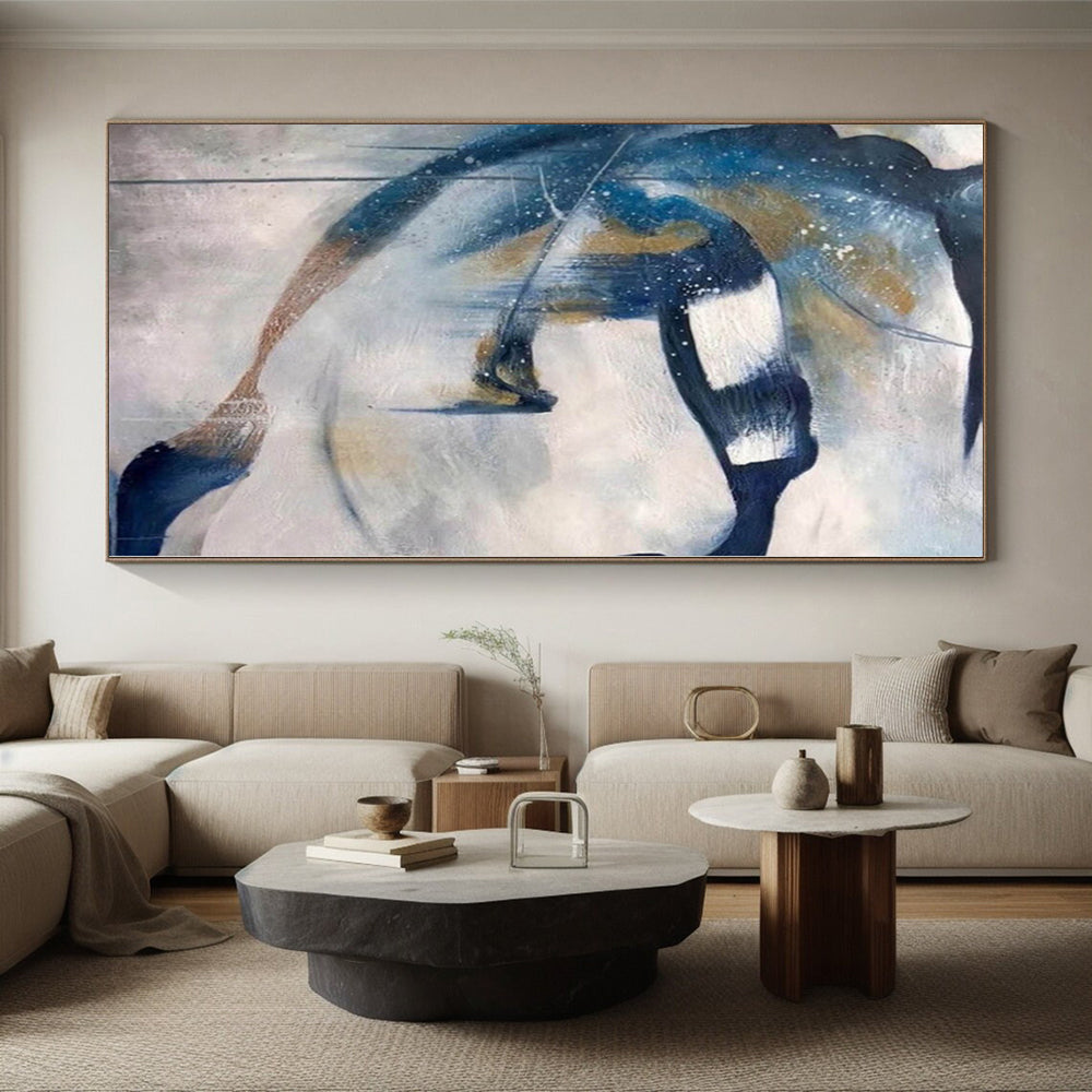 Oversized Custom Abstract Wall Art for Laundry Room Folding and Sorting Areas