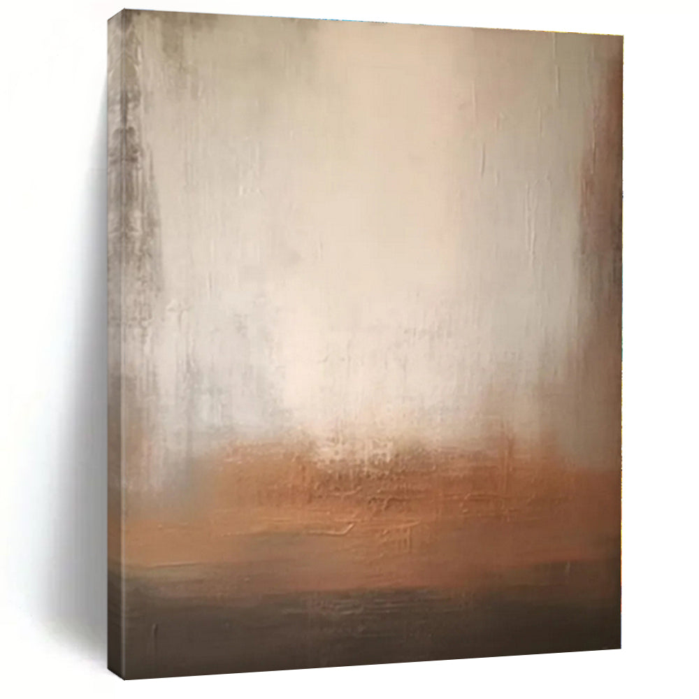 Staggering Hand-Brushed Abstract Painting for Basement Game Night Wall