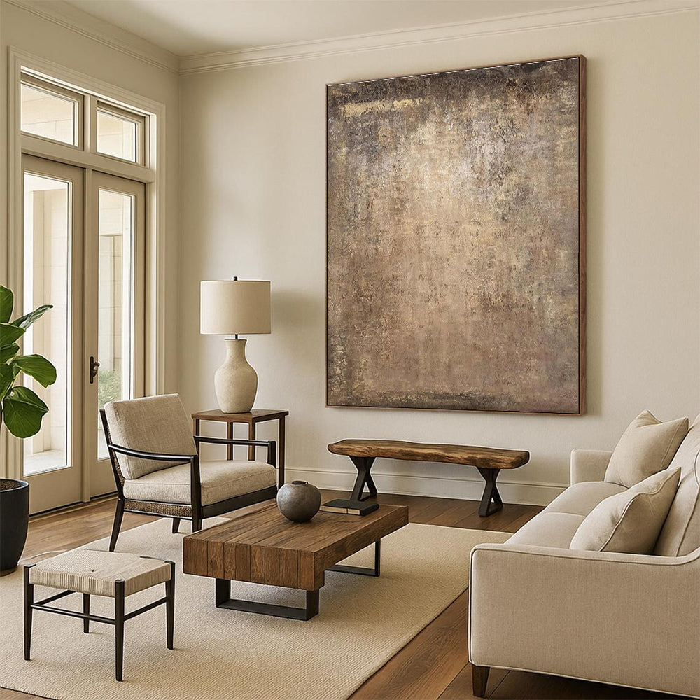 Custom Large-Scale Hand-Painted Abstract Canvas for Statement Display LargeART0632