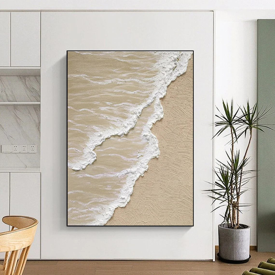 Large Custom Hand-Painted Abstract Canvas for Family Room Focal Point LargeART0662
