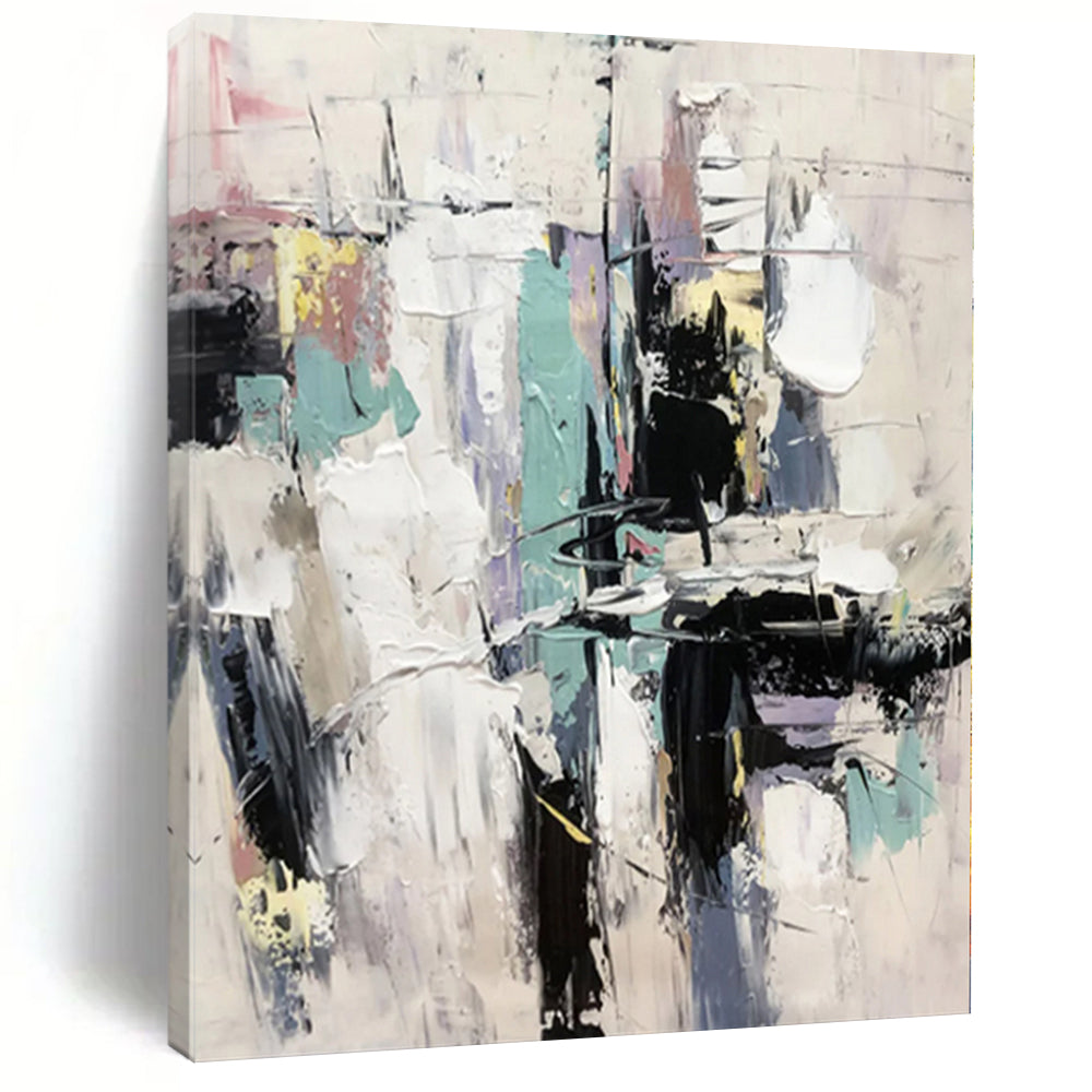 Grand Made-to-Order Abstract Wall Art for Reading Nook Window Benches