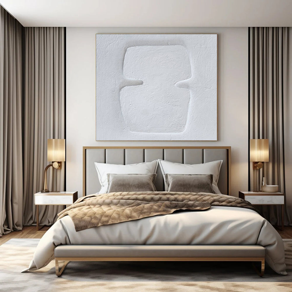 Colossal Hand-Painted Contemporary Abstract Canvas for Grand Hotel Ballrooms