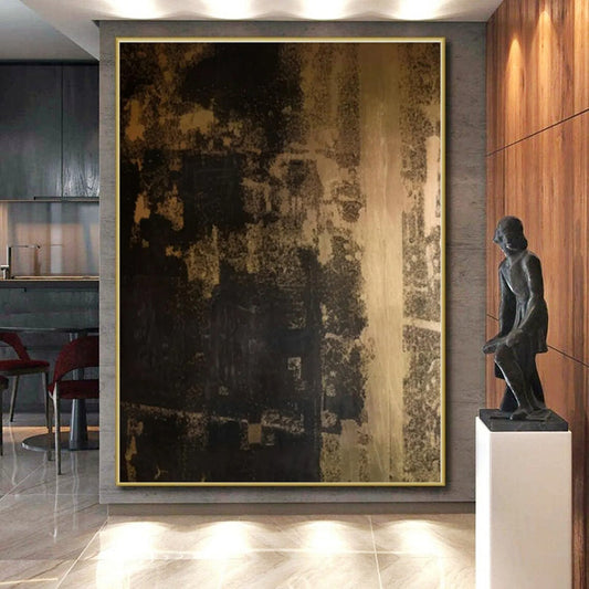 Super-Sized Tailored Hand-Painted Abstract Art for Reading Nook Cozy Wall