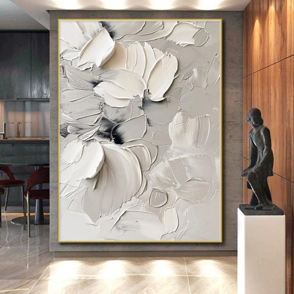 Massive Custom Hand-Painted Abstract Art for Walk-in Closet Style Wall