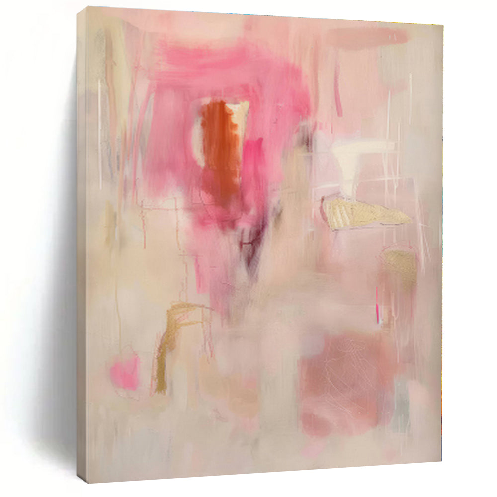 Vast Custom Abstract Canvas for Nursery Crib Feature Wall