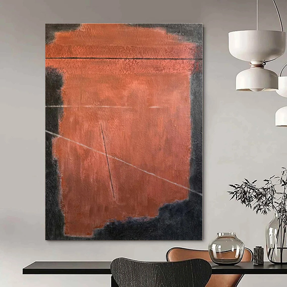Hand-Painted Personalized Abstract Canvas for Office Finance Teams