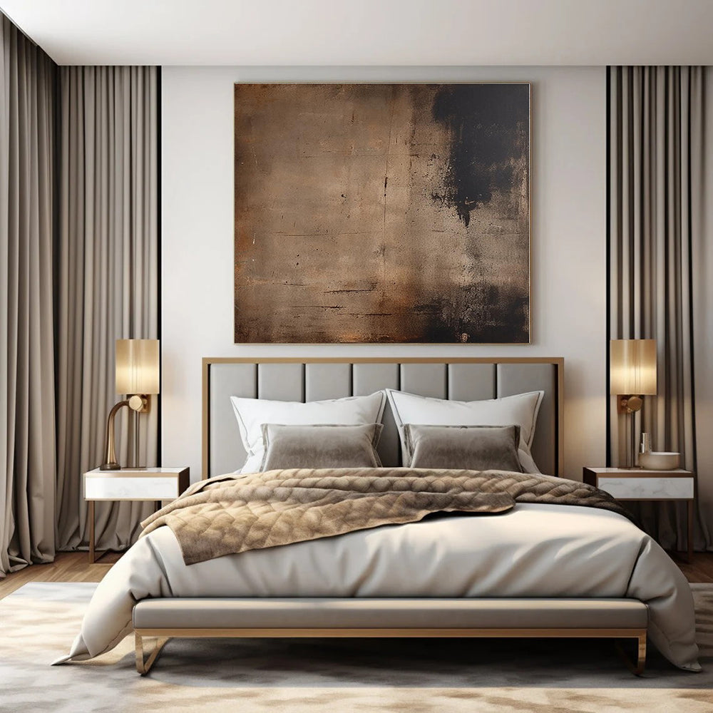 Hand-Painted Personalized Abstract Canvas for Office and Bedroom