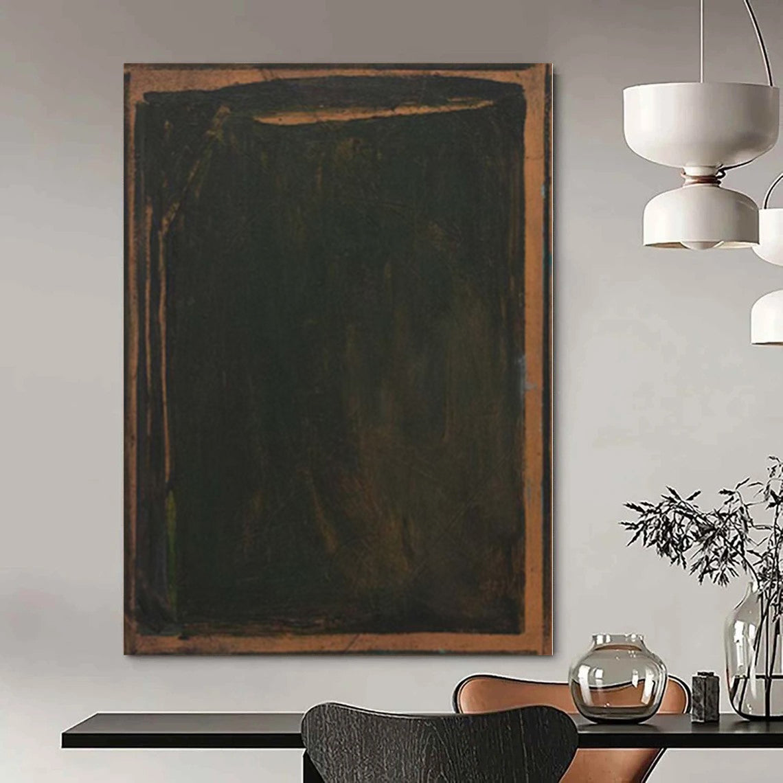 Oversized Custom Abstract Painting for Equestrian Therapy Center Waiting Rooms