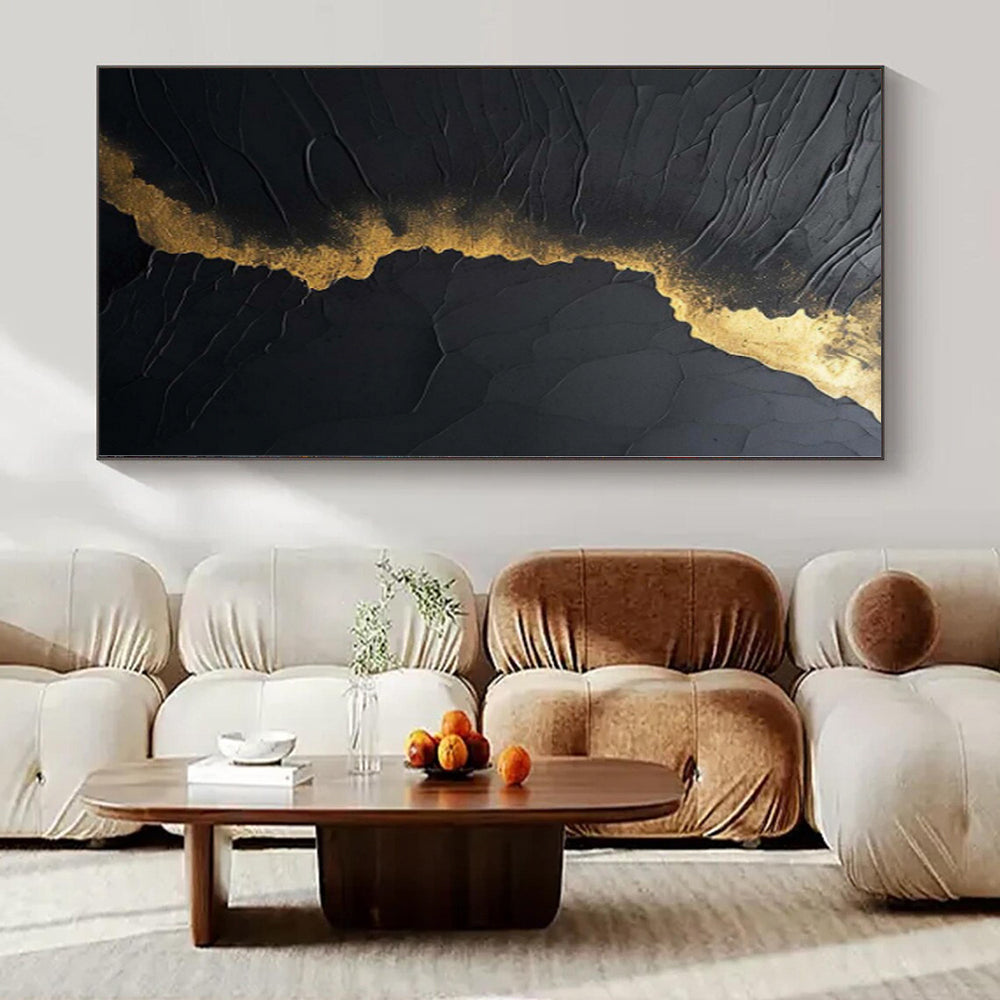 Immense Abstract Canvas for Craft Room Studios - Hand-Painted Mixed Media on Canvas