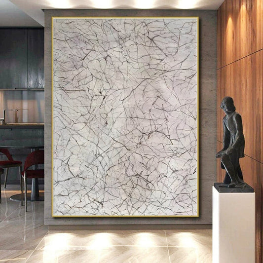 Oversized Custom Abstract Painting for Home Office Meeting Nooks