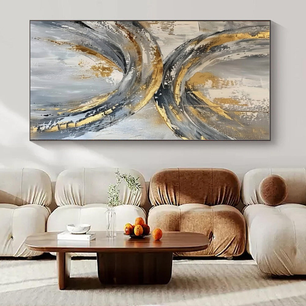 Vibrant Pop Culture Hand-Painted Abstract Art for Trendy Bedrooms