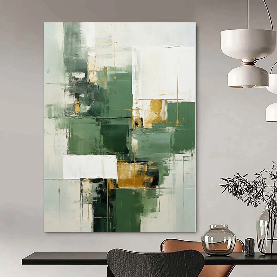 Grand Abstract Painting for Nursery Crib Nooks - Made to Order Mixed Media on Linen
