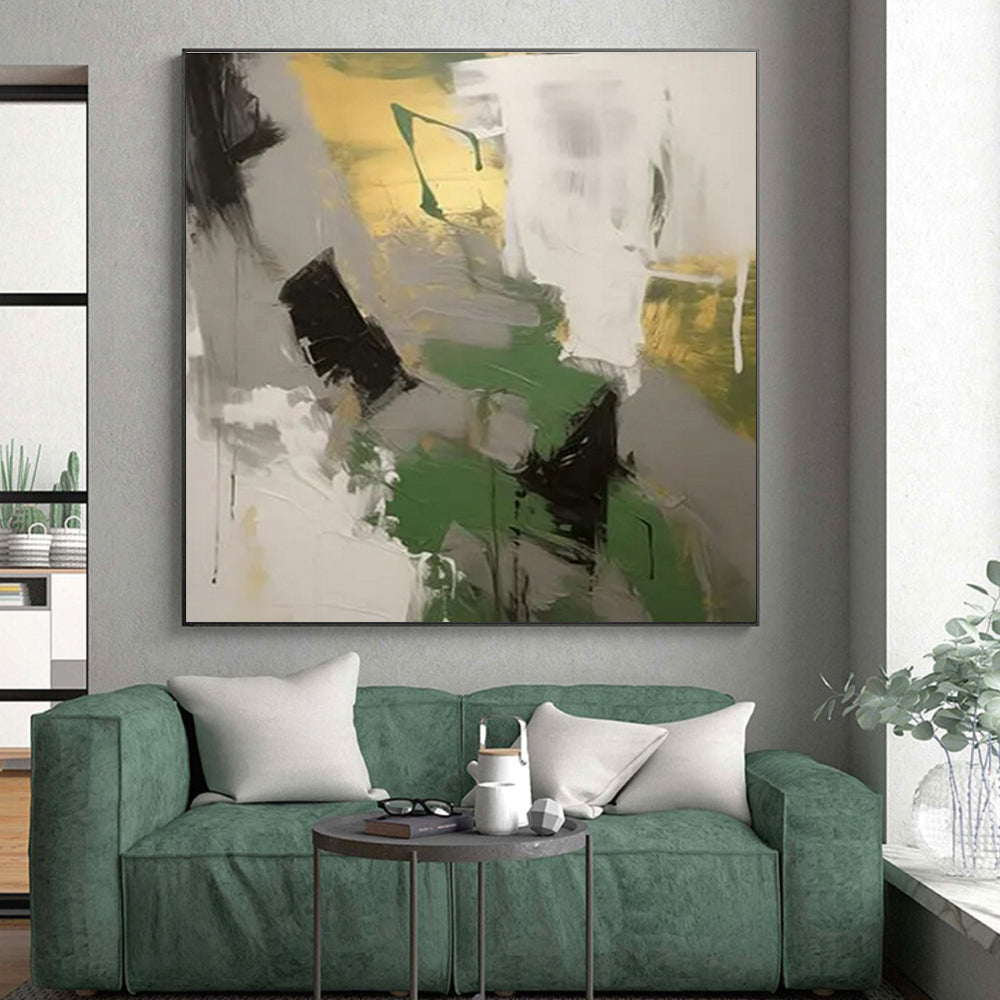 Extra-Huge Contemporary Abstract Canvas for Home Office Professional Decor