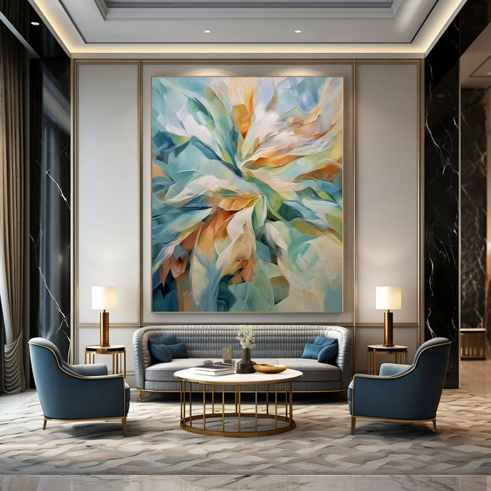 Giant Abstract Wall Art for Attic Studio Spaces - Made to Order Oil on Linen