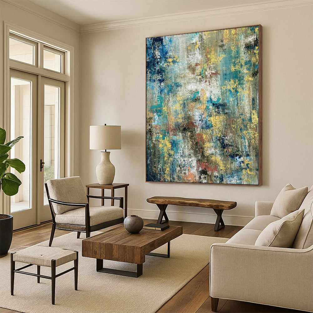 Monumental Abstract Expressionist Art - Commissioned Mixed Media for Art Gallery Exhibitions