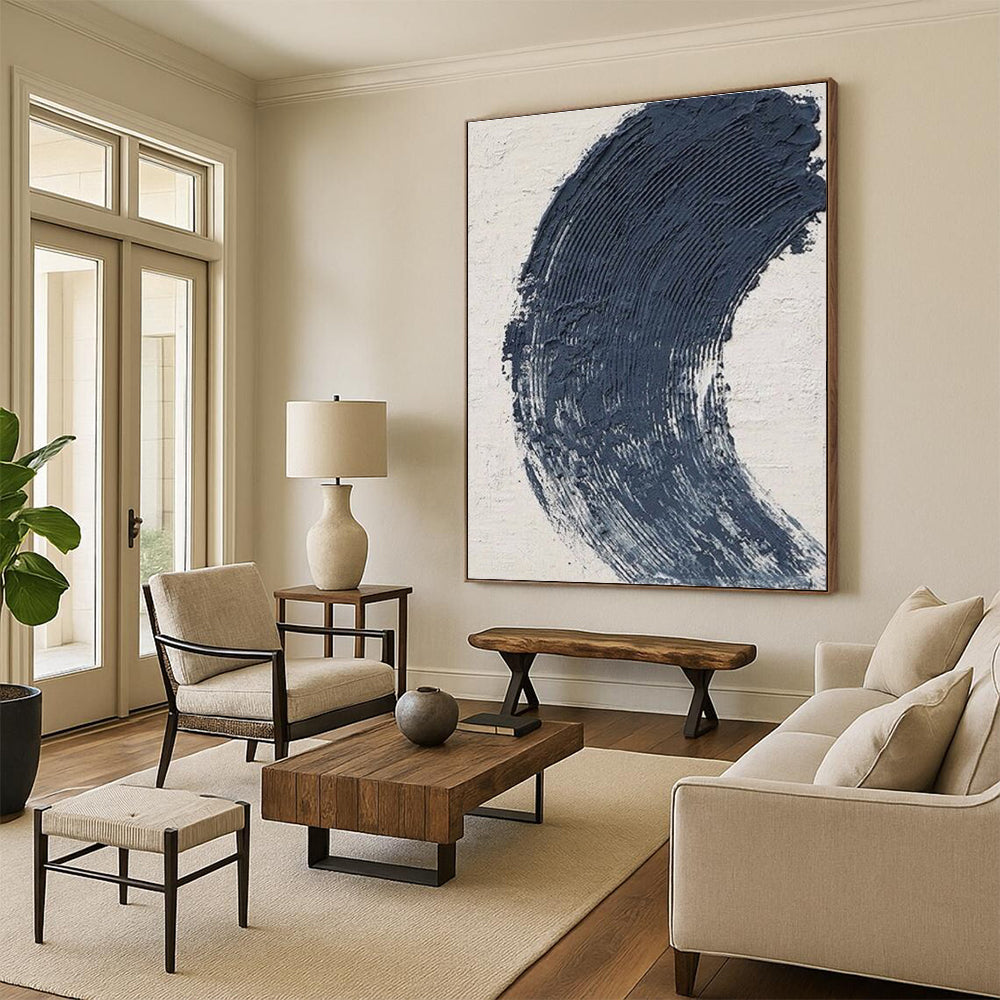 Vast Hand-Painted Abstract Art for Home Bar Social Centerpiece LargeART0680