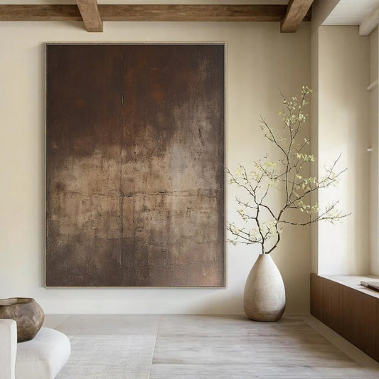 Oversized Custom Hand-Painted Abstract Art for Dining Room and Hallway