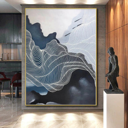 Monumental Custom Abstract Canvas for Greenhouse Potting Bench and Seedling Tray Walls