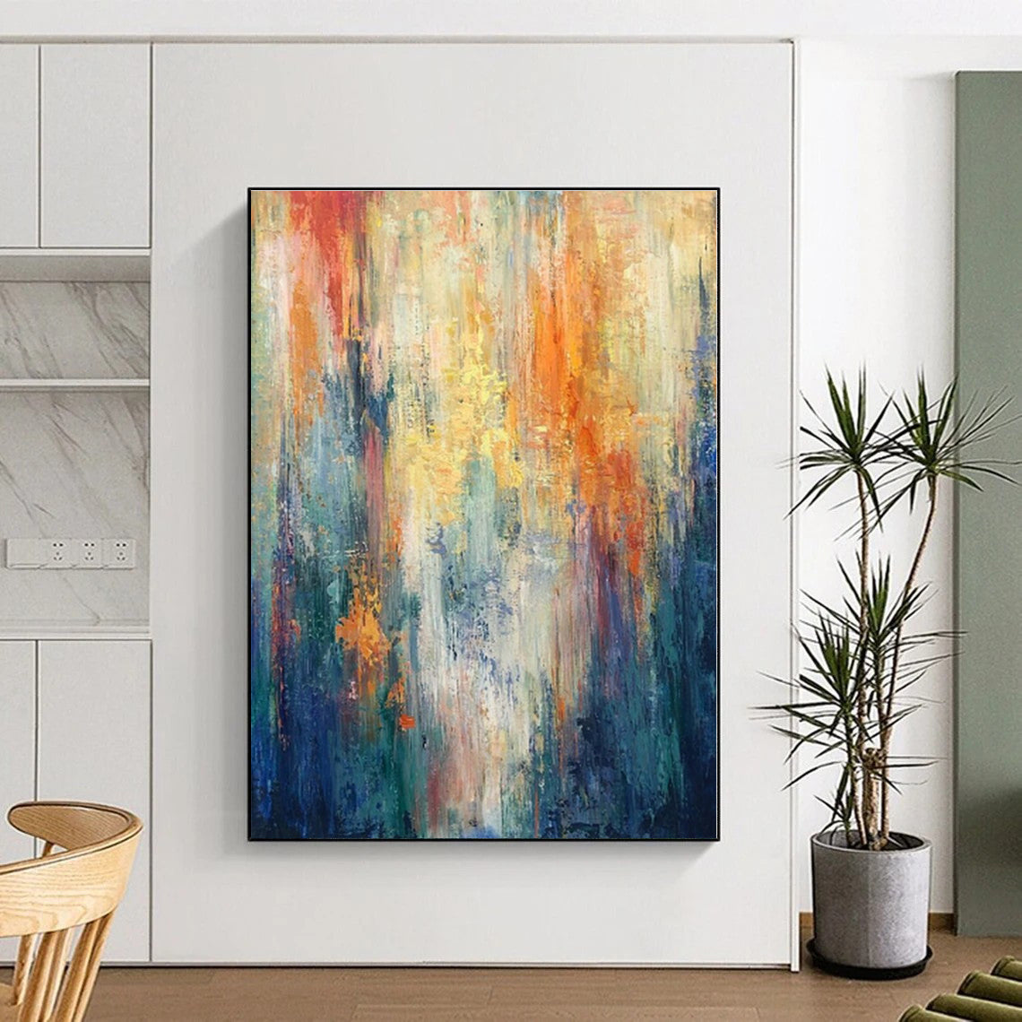 Huge Handcrafted Abstract Art for Garage Tool Wall