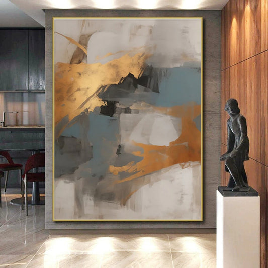Super-Sized Contemporary Abstract Wall Mural for School Art Corridors