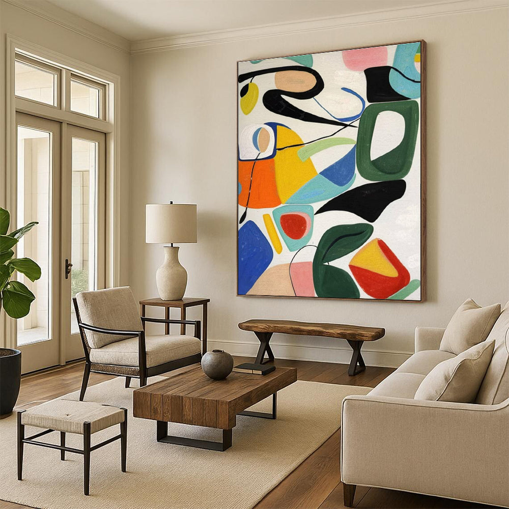 Gigantic Hand-Crafted Abstract Canvas for Impactful Wall Art LargeART0635