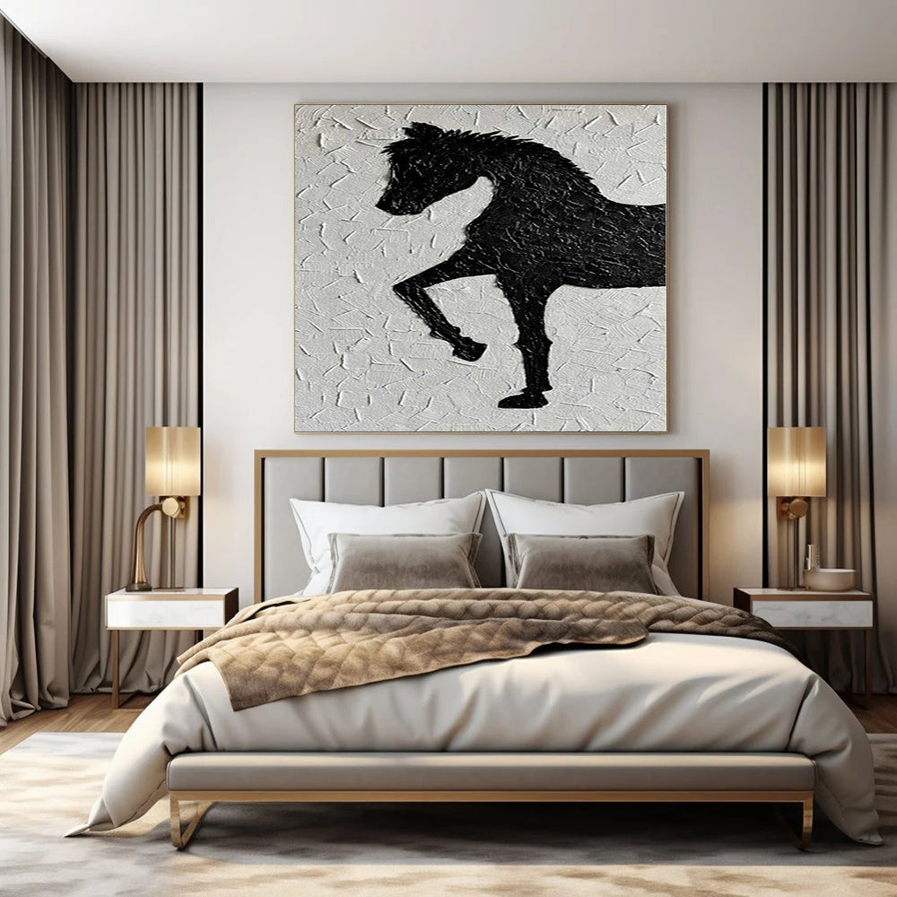 Colossal Hand-Painted Contemporary Abstract Canvas for Family Home Great Halls